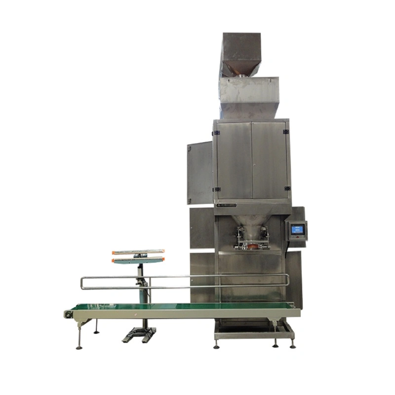 Rice Seed Fertilizer Pellet Weighing Packing Machine for 50kg Bag