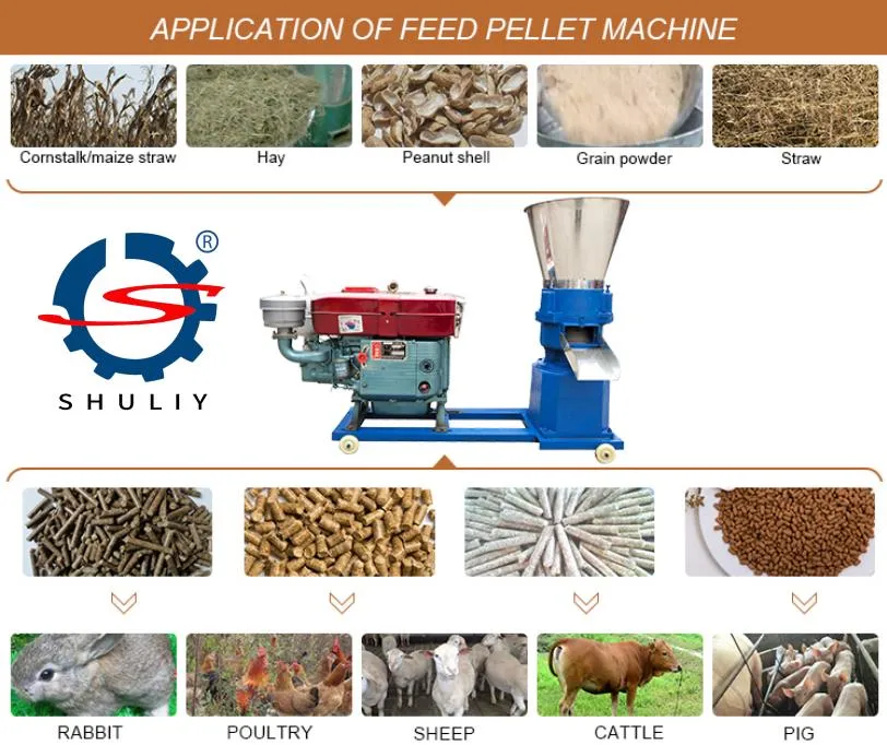 Home Use Small Flat Die Wood Pellet Mill Grass Corn Pellet Mill