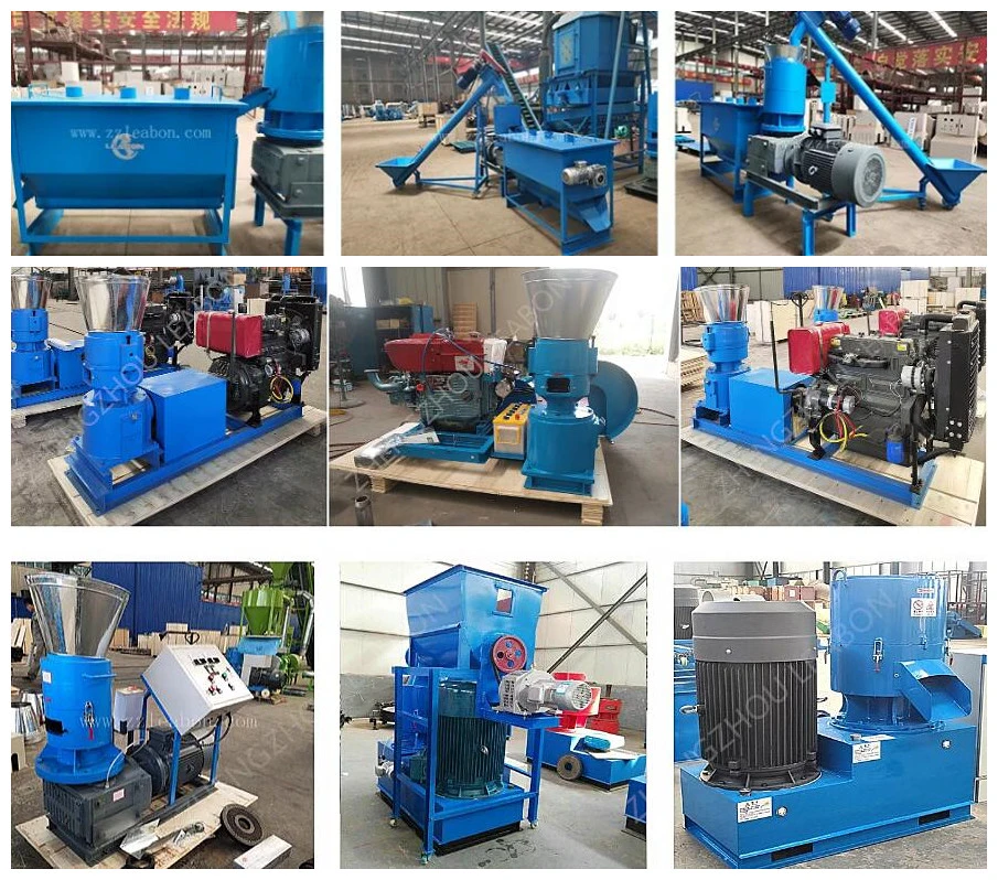 Homeuse Flat Die Wood Pellet Machine 500kg/H Wood Sawdust Chipper Pellet Mill CE