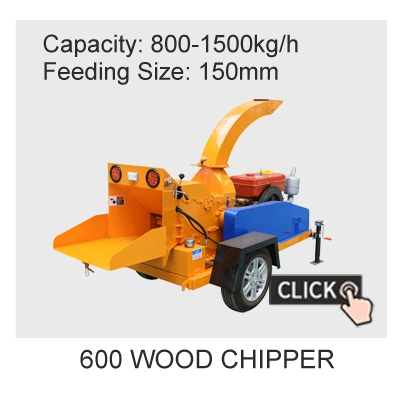 12 Inch Hydraulic Drum Chipper Wood Log Crusher Tree Shredder Machine