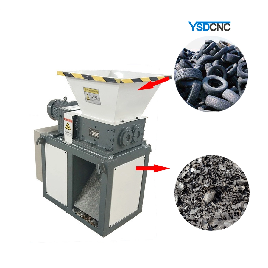 Low Price Dead Animal Small Two Single Shaft Wood Pallet Chipper Plastic Lump Shredder Machine for Organic Material