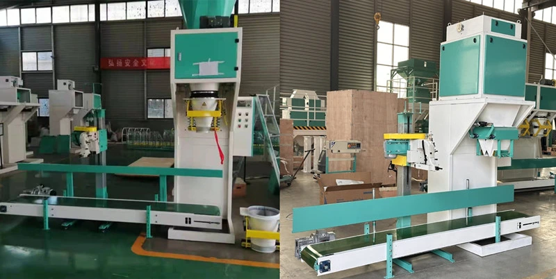 Automatic Large Bag Pellet Grain and Nuts Fertilizer Weighing Belt Packing Machine