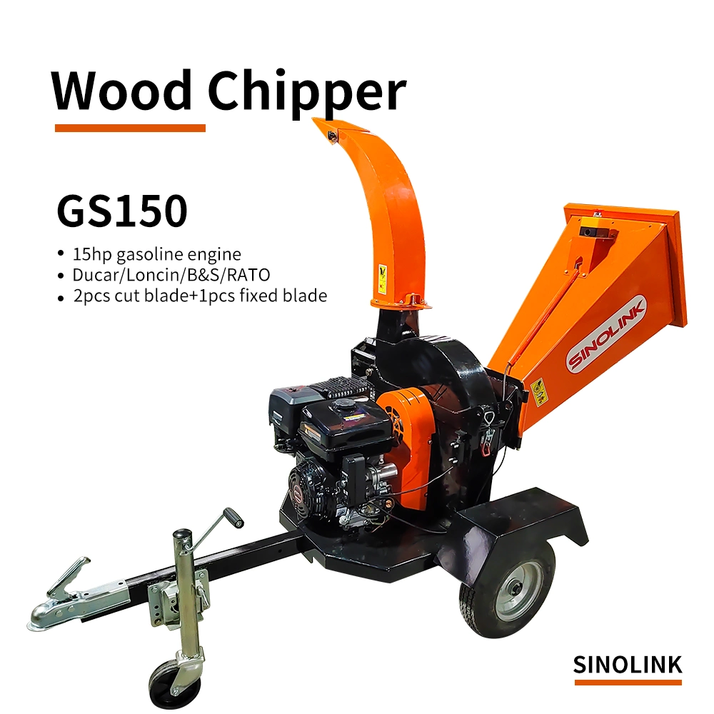 15HP 4.7inch Disc Wood Chipper Shredder Garden Shredder Machine